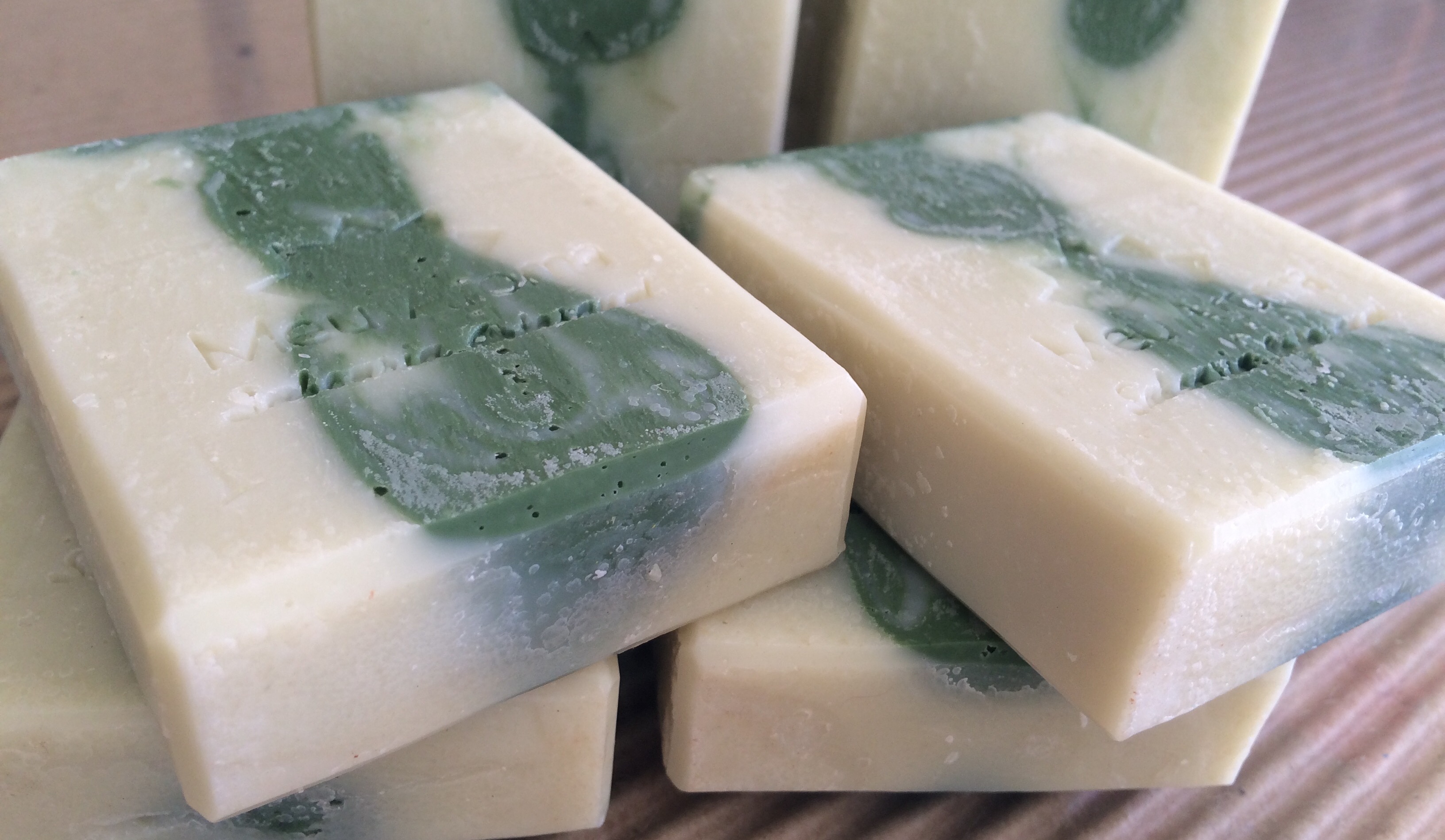 Green Tea and Lemon Soap - Handmade Natural Soap